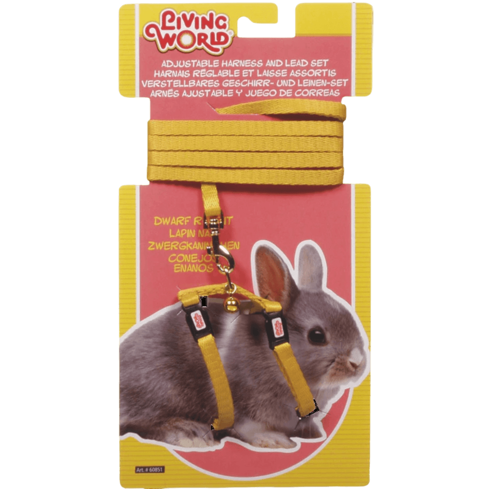 Dwarf Rabbit Harness & Lead Set in Yellow