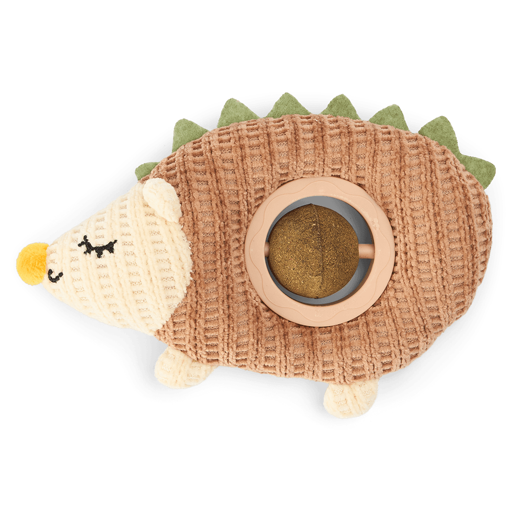 the-catsentials-hedgehog-with-spinning-catnip-ball-cat-toy