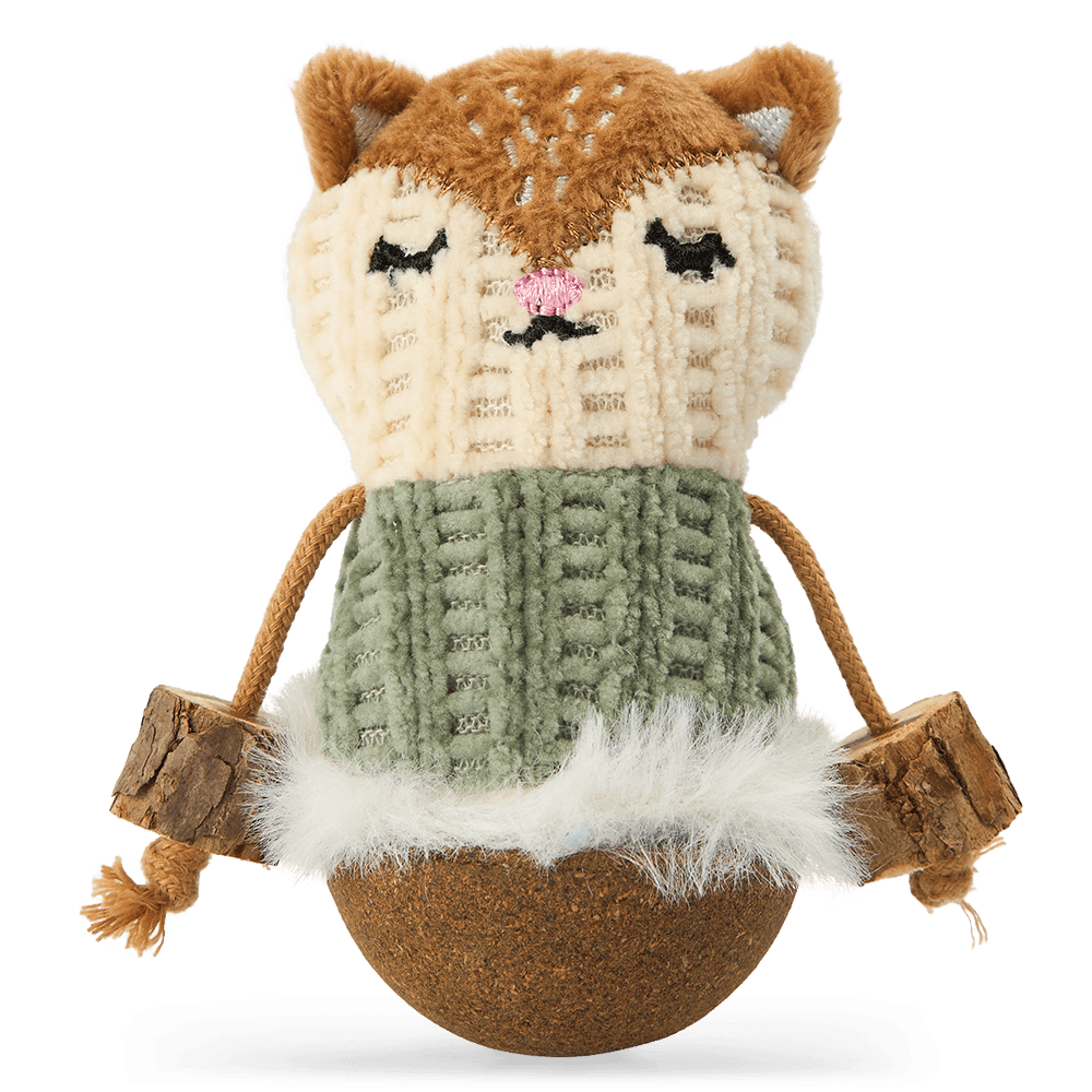 the-catsentials-tumbler-fox-with-a-catnip-ball-bottom-cat-toy