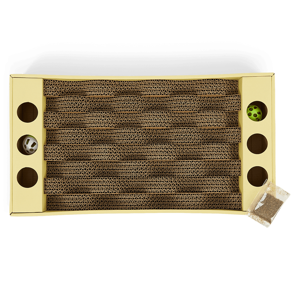 the-catsentials-cat-scratcher-waves-with-balls