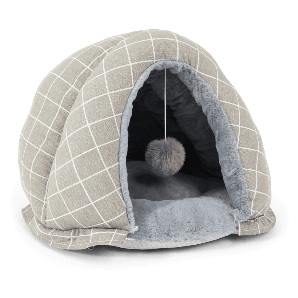 Paws for Life Dome Cat Bed Grey