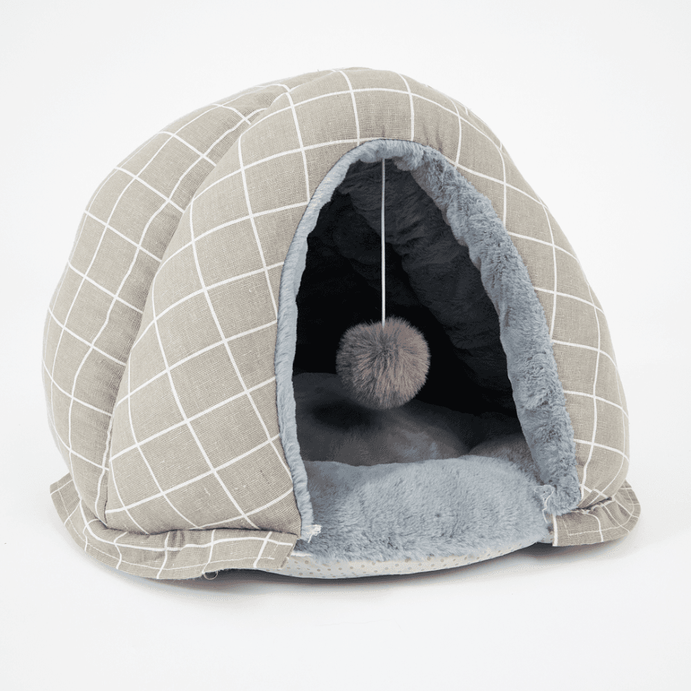 Paws for Life Dome Cat Bed Grey