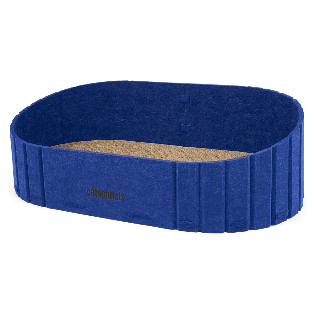 the-catsentials-oval-felt-cat-scratcher-bed-blue