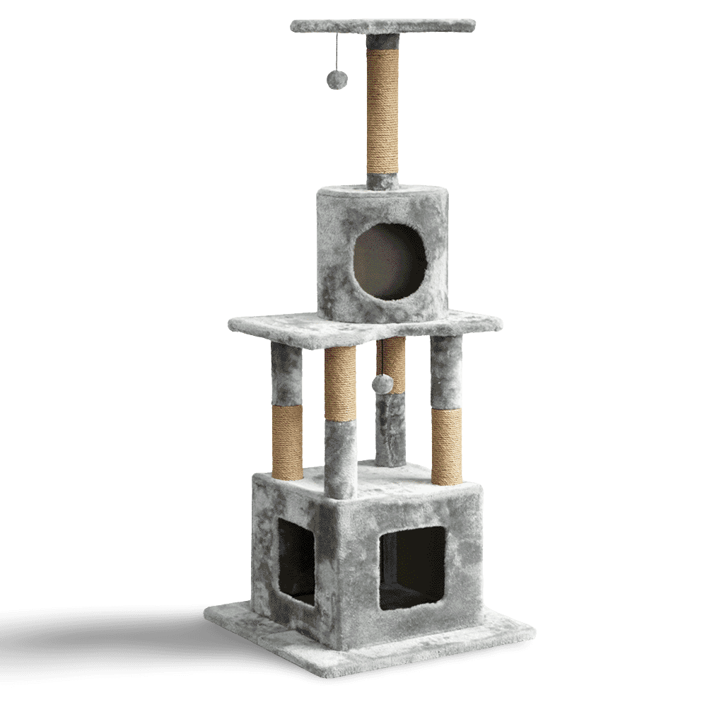 the-catsentials-three-level-dual-condo-cat-tree
