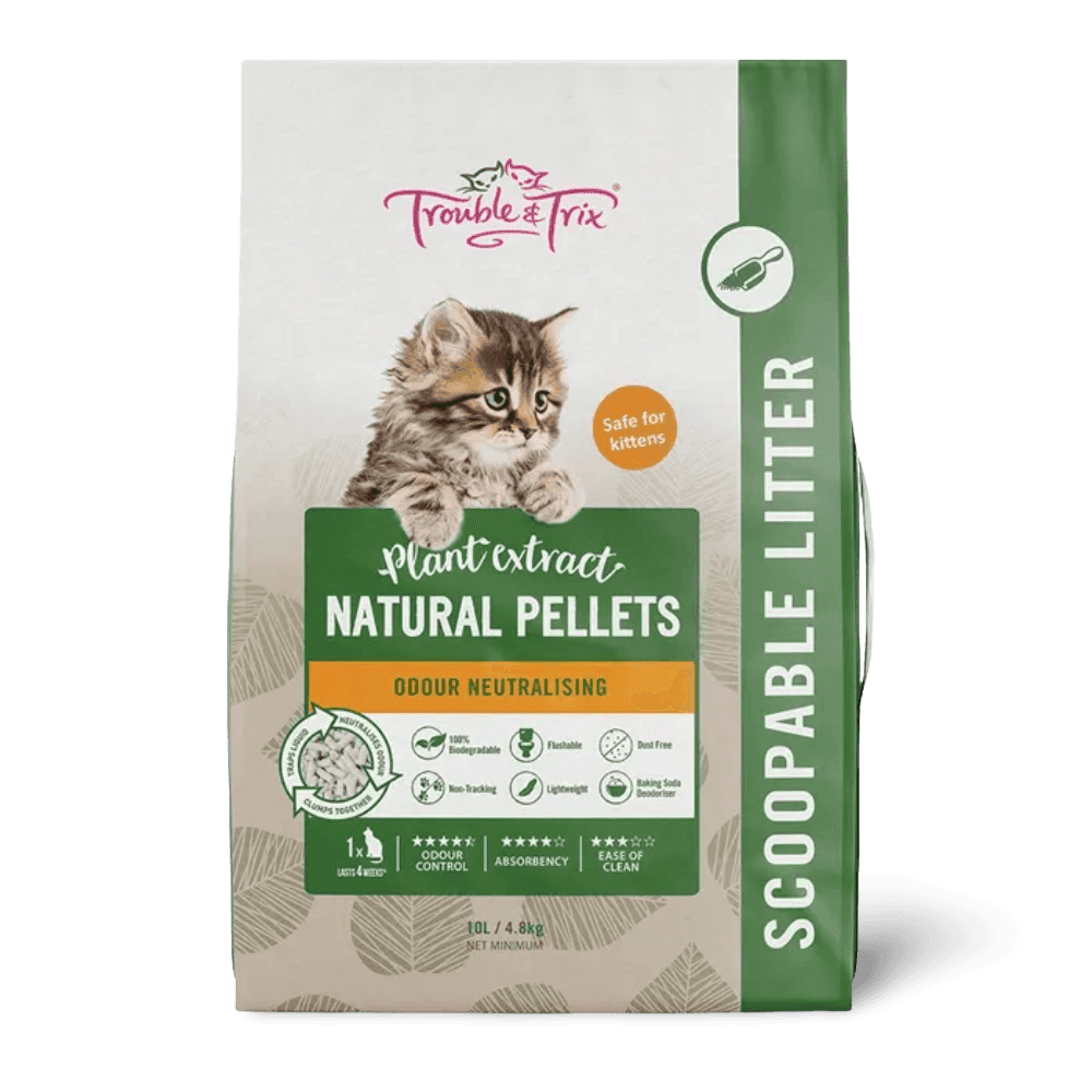 Natural Pellets Clumping Cat Litter Scent Free