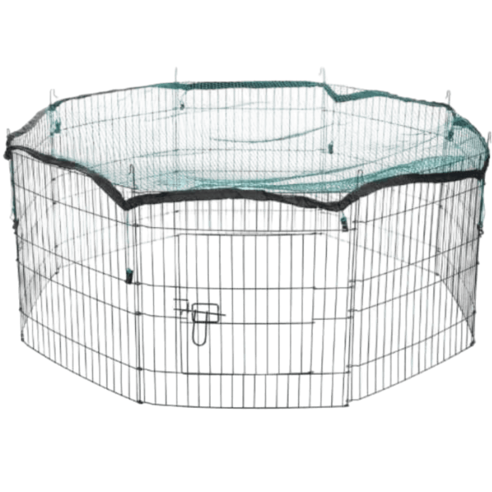 trixie-outdoor-run-with-protective-net-play-pen-for-small-animals-green