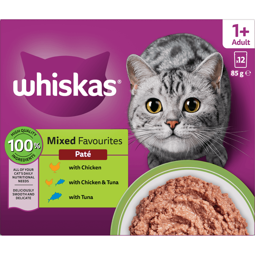 Whiskas Variety Pack Mixed Wet Cat Food Pate