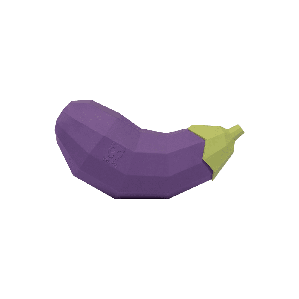 Zee Dog Super Veggiez Eggplant Dog Toy