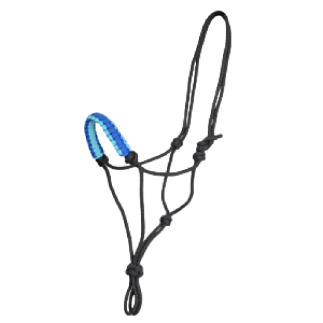 zilco-rope-halter-with-padded-nose-black-blue-horse-tack