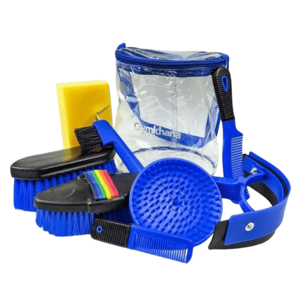 zilco-9-piece-groom-kit-in-royal-blue-for-horse-grooming