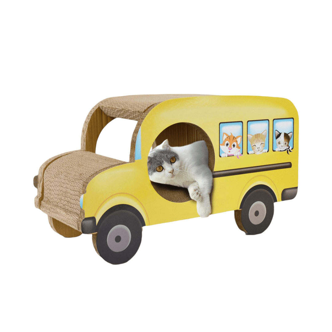 zodiac-cat-scratcher-yellow-bus