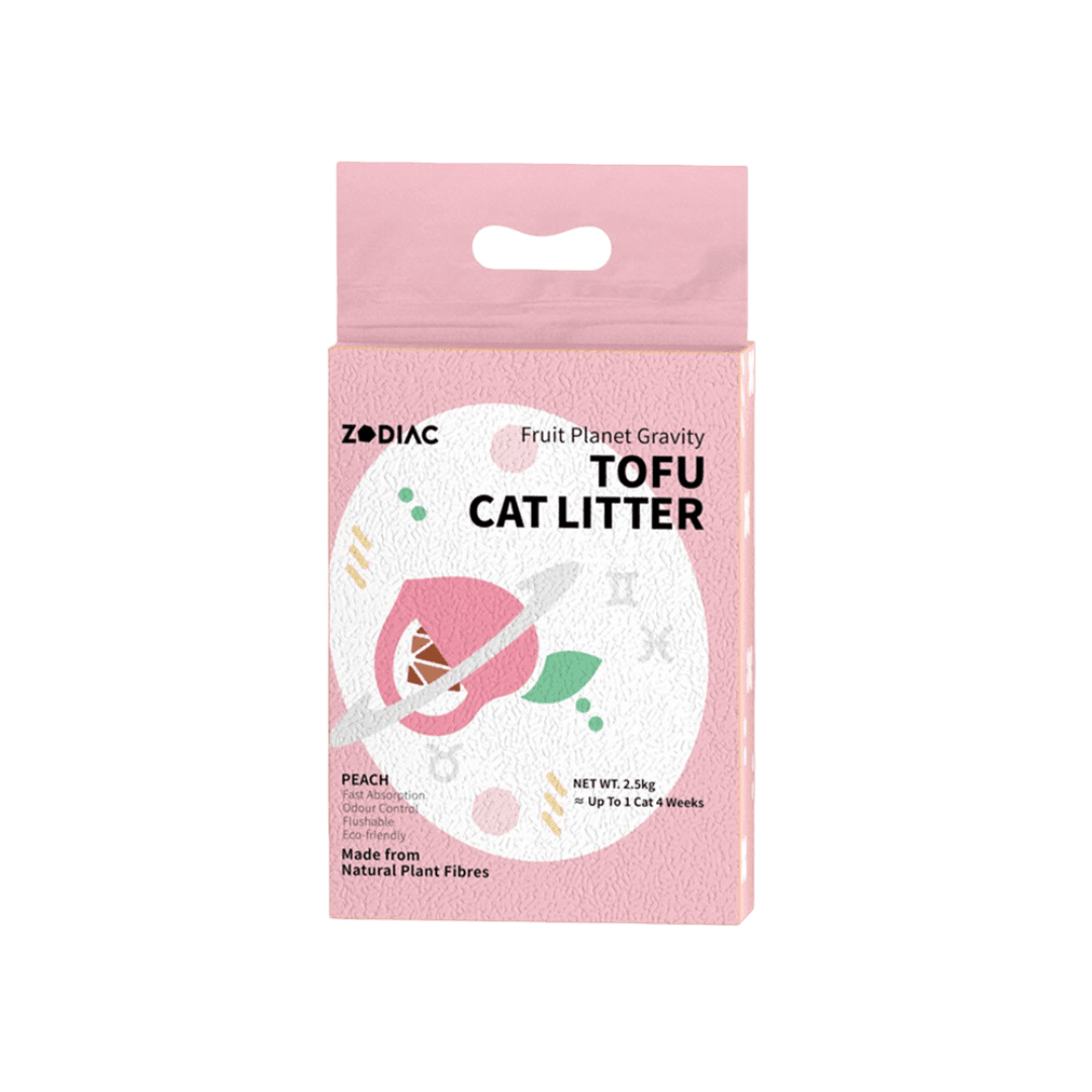 zodiac-fruity-tofu-cat-litter-peach