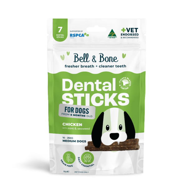 Buy Bell And Bone Chicken Mint And Seaweed Dental Dog Treats Medium
