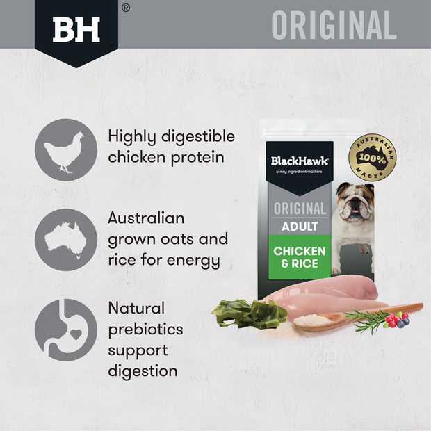 Buy Black Hawk Dry Dog Food Adult Chicken And Rice Online Better
