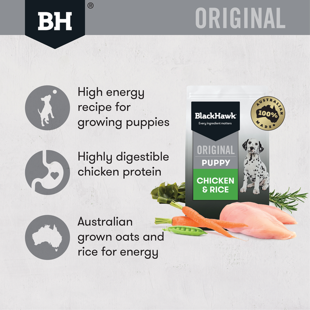 Buy Black Hawk Dry Dog Food Puppy Chicken And Rice Online Better