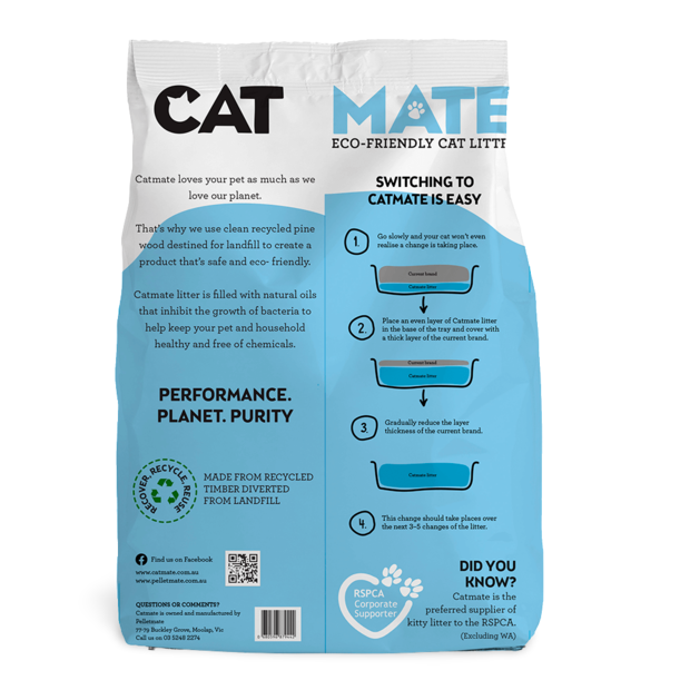 Buy Catmate Wood Pellet Cat Litter Online Better Prices At Pet Circle