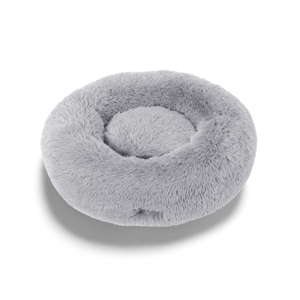 Buy Charlies Pet Faux Fur Fuffy Calming Pet Bed Nest Silver Online Better Prices At Pet Circle