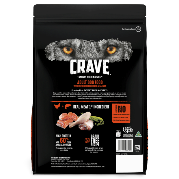 Buy Crave Dry Dog Food Chicken And Salmon Bag Online Low Prices, Free