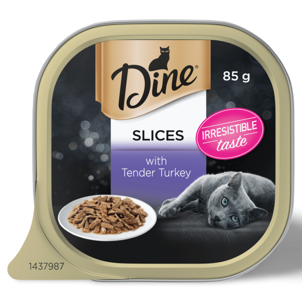 Buy Dine Wet Cat Food Cuts In Gravy With Turkey Tray Online Low