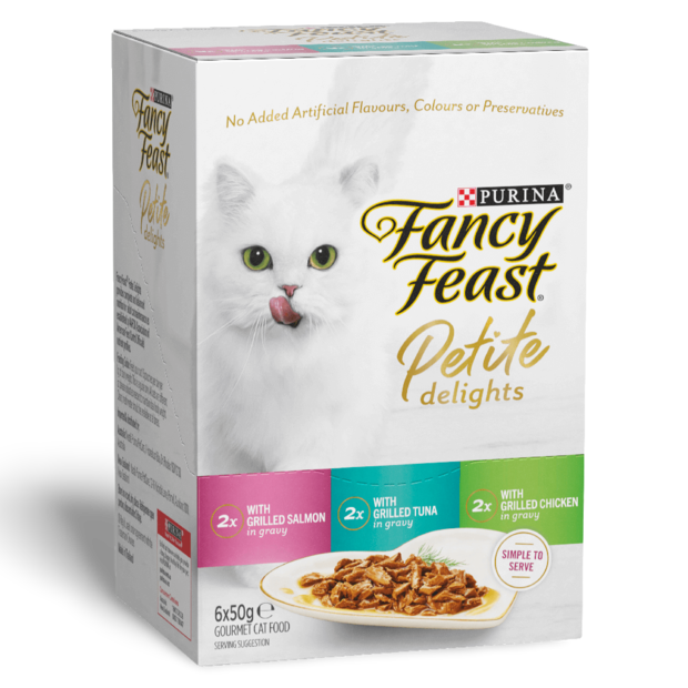 Buy Fancy Feast Adult Petite Delights Salmon Tuna And Chicken Grilled