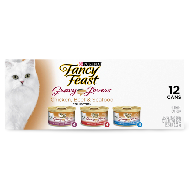 Buy Fancy Feast Gravy Lovers Chicken Beef And Seafood Collection Wet
