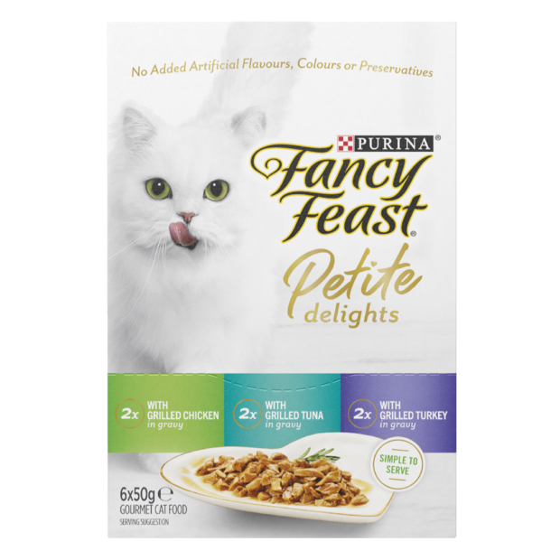Buy Fancy Feast Petite Delights Chicken Tuna And Turkey Grilled Wet Cat