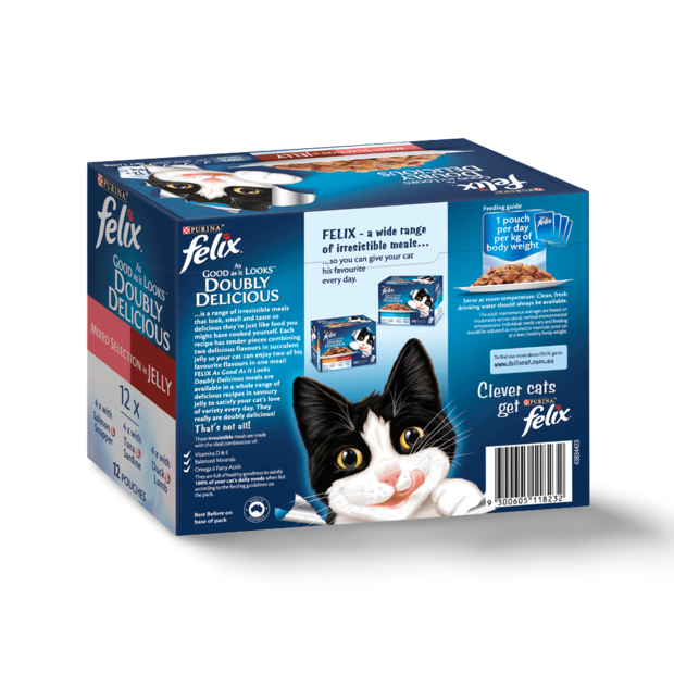 Buy Felix Wet Cat Food Adult Doubly Delicious Mixed Selection Pouches