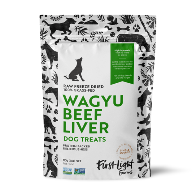 Buy First Light Farms Raw Freeze Dried Grass Fed Wagyu Beef Liver Dog