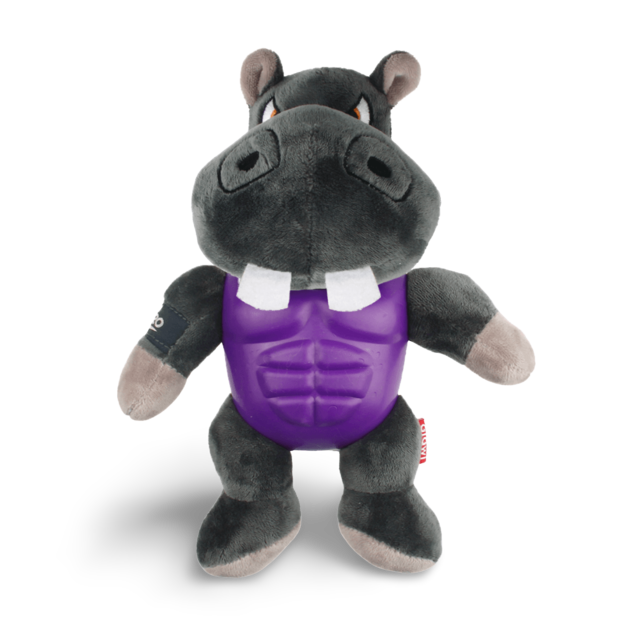 plush hippo dog toy