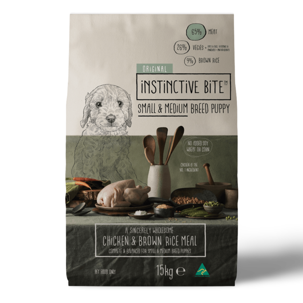Buy Instinctive Bite Original Puppy Dry Dog Food Chicken Brown Rice