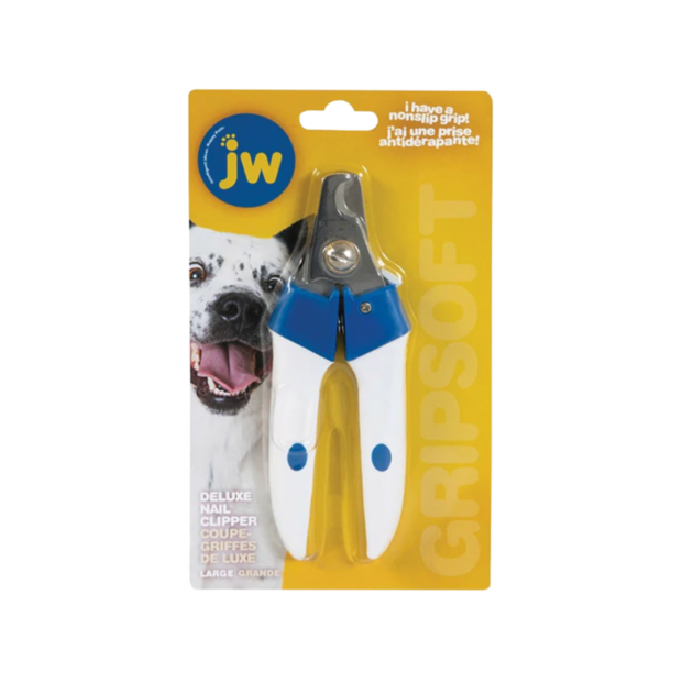 thumbnail image 2 of JW Pet Gripsoft Medium Dog Nail Clipper - Heavy Duty Trimmer With Safety Guard For Medium Breeds 2 of 9