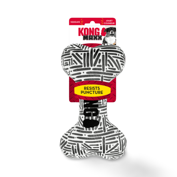 KONG Maxx Shark Medium Dog Toy – Squeaky, Durable Plush – 5x More Puncture Resistant For Fetch & Play