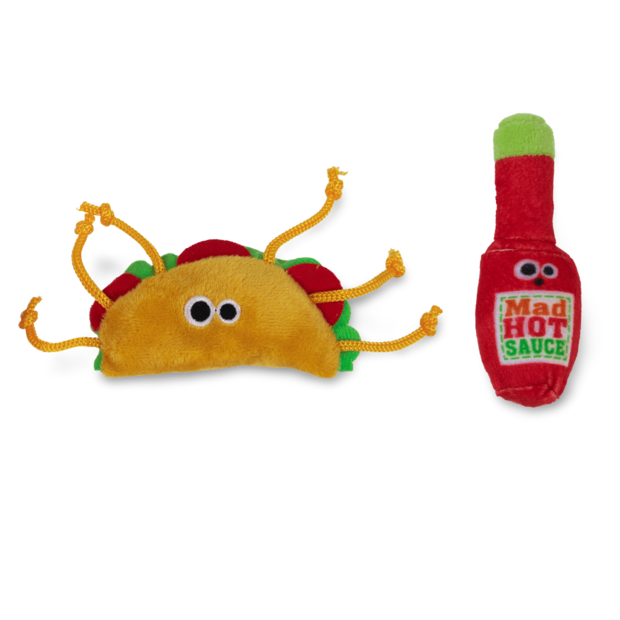 Buy Mad Cat Taco Tuesday Plush 2 Pack Cat Toy Online Better Prices At
