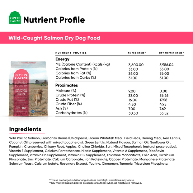 Buy Open Farm Grain Free Wild Caught Salmon Dry Dog Food Online