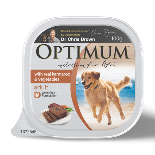 Buy Optimum Wet Dog Food Kangaroo Veges Online Low Prices, Free Shipping