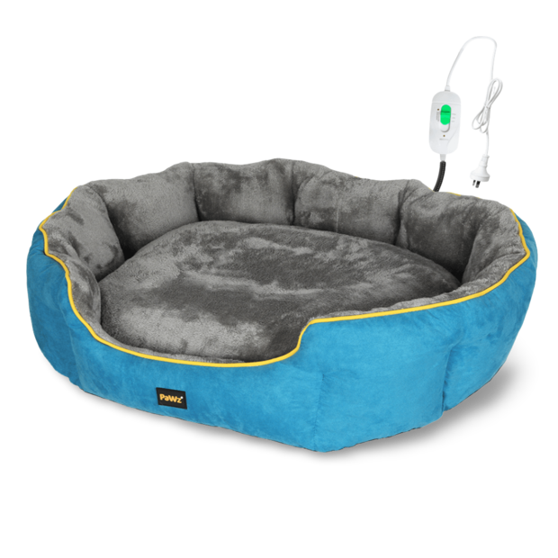 Picture of Buy Pawz Electric Heated Pet Bed With Removable Cover Blue Online ...