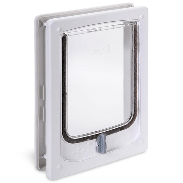 Buy Pet Tek Wood Fitting With Tunnel Dog Door White Online Better