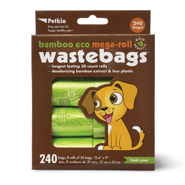 Buy Petkin Bamboo Eco Mega Roll Wastebags Online Better Prices At Pet