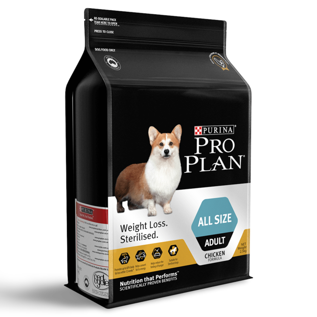 Buy Pro Plan Adult Weight Loss Sterilised Chicken Dry Dog Food Online
