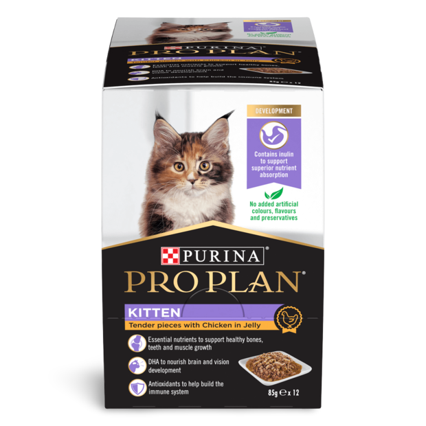 Buy Pro Plan Kitten Chicken Jelly Wet Cat Food Pouches Online Better Prices At Pet Circle