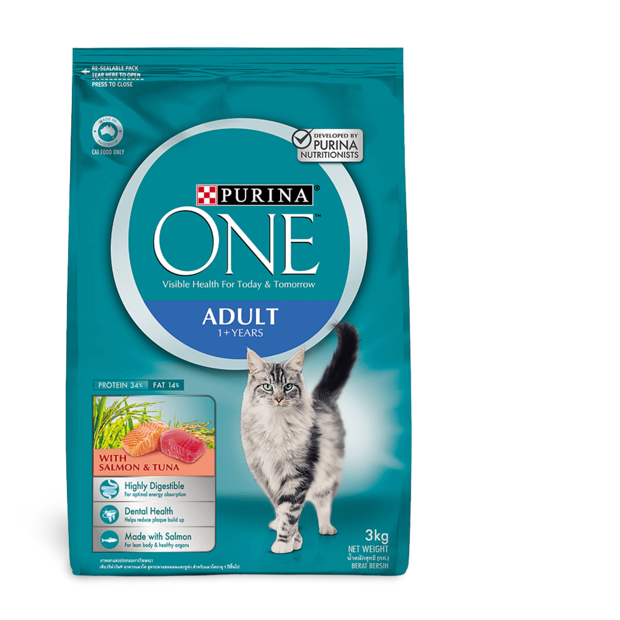 Buy Purina One Adult Salmon And Tuna Dry Cat Food Online | Better ...