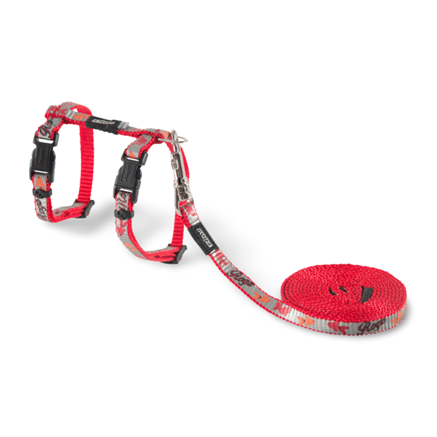 Buy Rogz Reflectocat Harness And Lead Set Red Fish Online Better