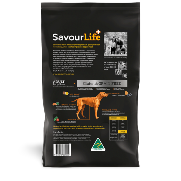Buy Savourlife Large Breed Adult Grain Free Fish Dry Dog Food Online