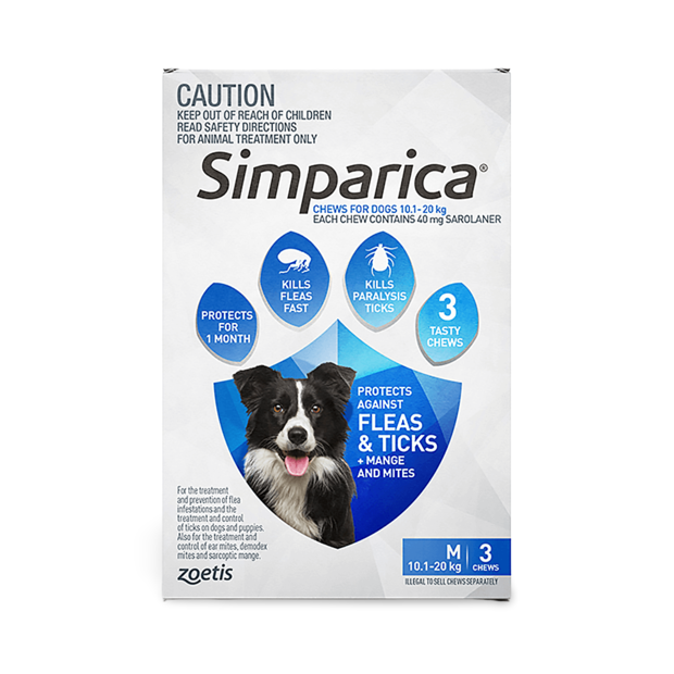 Buy Simparica Flea Tick Chews Medium Dog Online Better Prices At Pet
