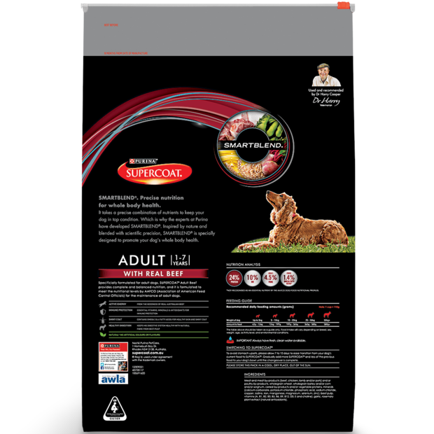 Buy Supercoat Dry Dog Food Adult Beef Online Better Prices At Pet Circle