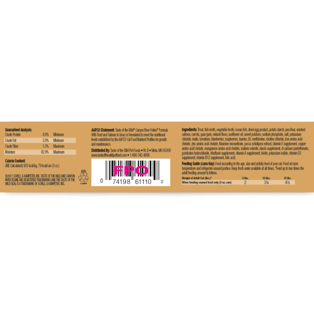 taste of the wild cat feeding guide