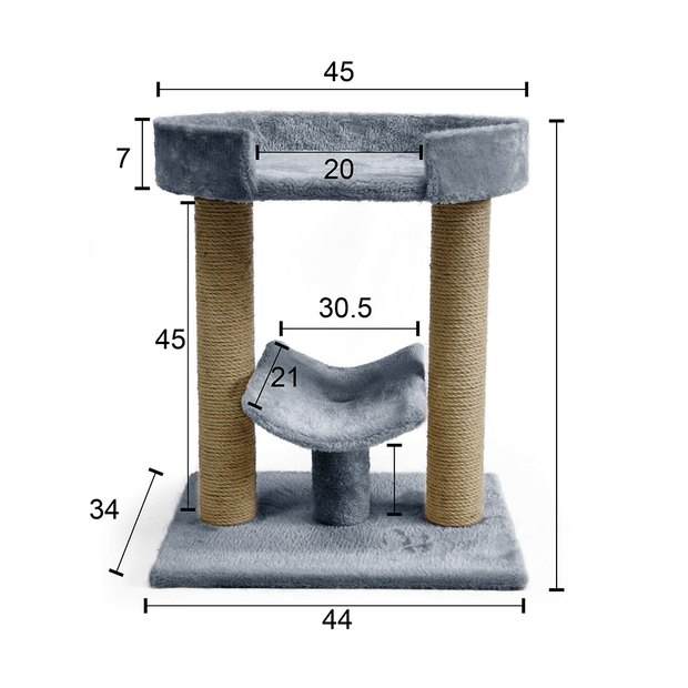 Buy The Catsentials Platform Cat Tree Grey Online Better Prices At