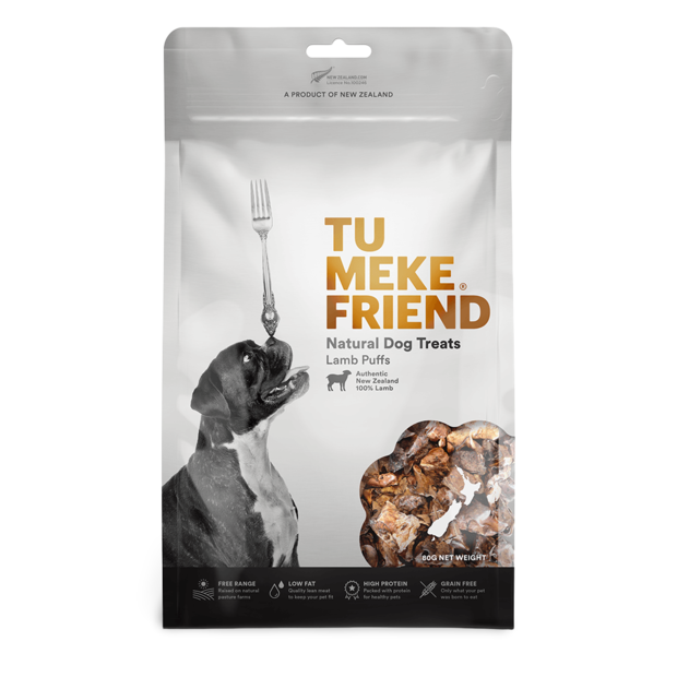 Buy Tu Meke Friend Lamb Puffs Air Dried Natural Dog Treats Online