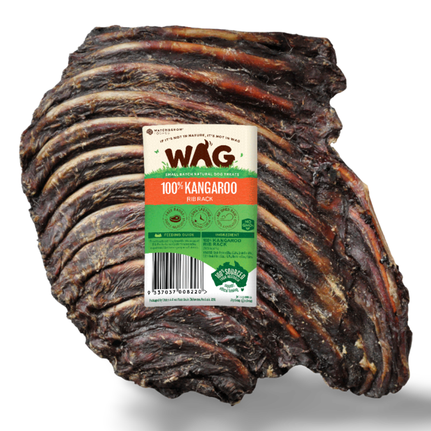 Buy Wag Dog Treats Kangaroo Rib Rack Online Better Prices At Pet Circle