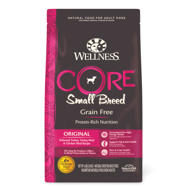 Buy Wellness Core Natural Grain Free Dry Dog Food Small Breed Online ... - Grain Free Dog Food For Small Breeds With Salmon Oil